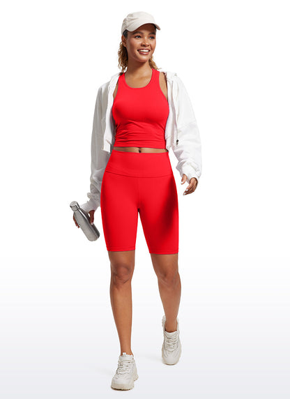 Seamless Ribbed Racerback Crop Tank