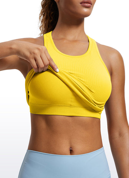 Seamless Ribbed Racerback Crop Tank