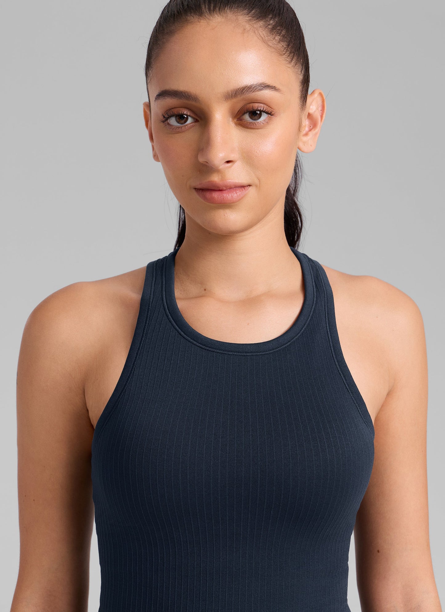Seamless Ribbed Racerback Crop Tank
