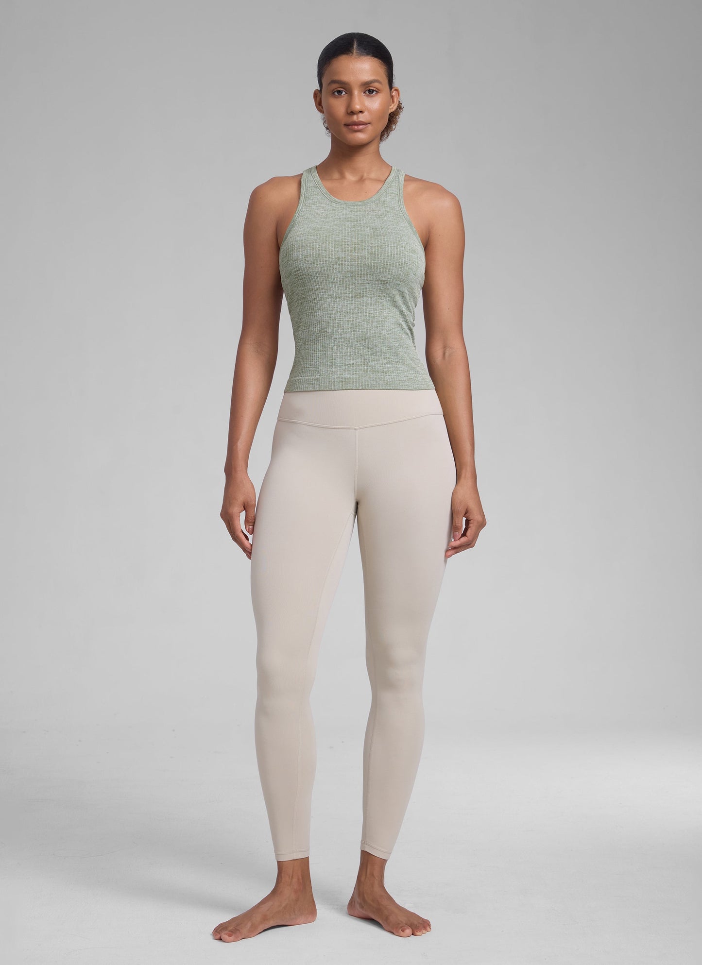 Seamless Racerback Hip Length Tank
