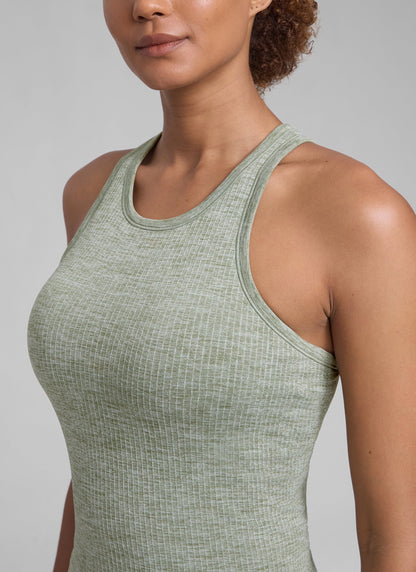 Seamless Racerback Hip Length Tank