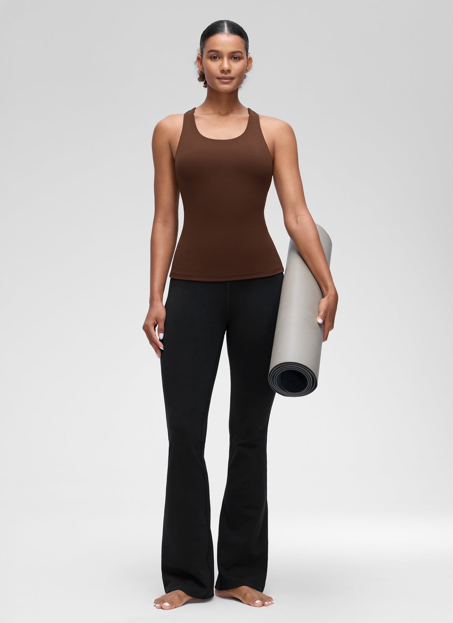 Butterluxe Waist Length Built in Bra Tank