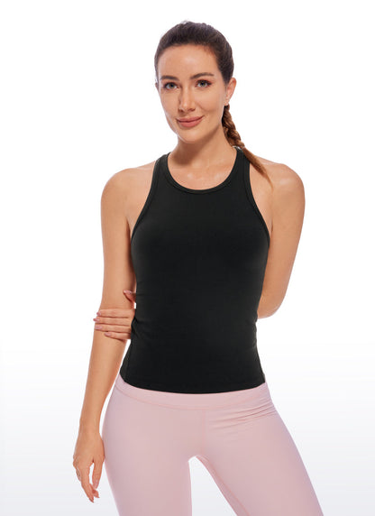 Butterluxe Waist Length  Racerback Tank