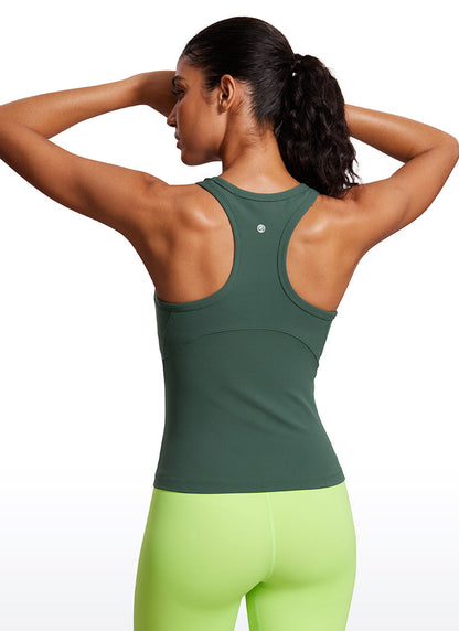 Butterluxe Waist Length  Racerback Tank