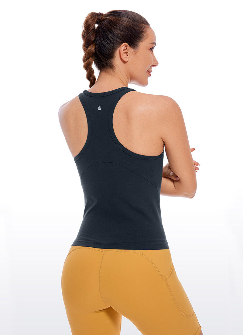 Butterluxe Waist Length  Racerback Tank