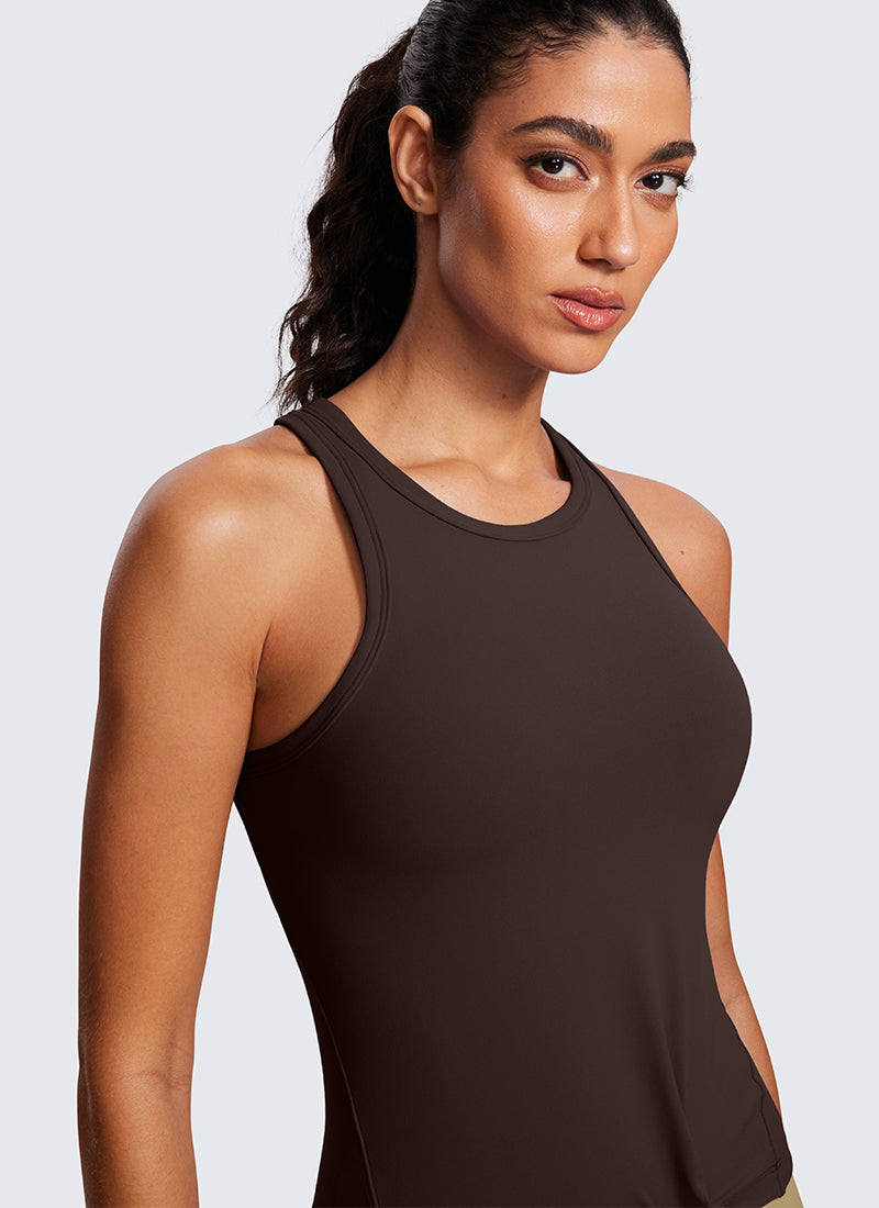 Butterluxe Waist Length  Racerback Tank