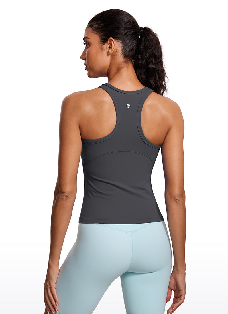 Butterluxe Waist Length  Racerback Tank