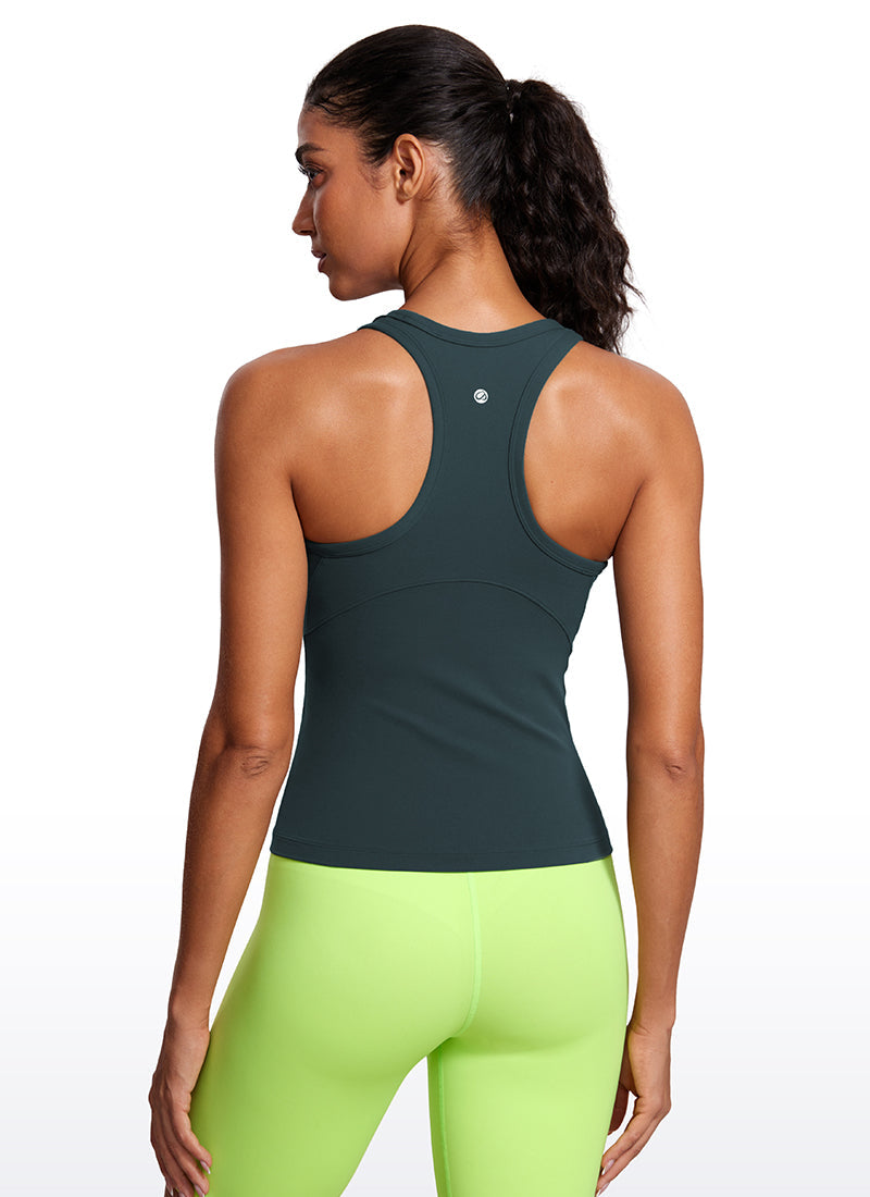 Butterluxe Waist Length  Racerback Tank