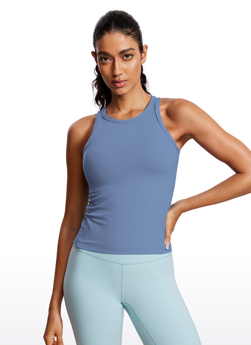 Butterluxe Waist Length  Racerback Tank