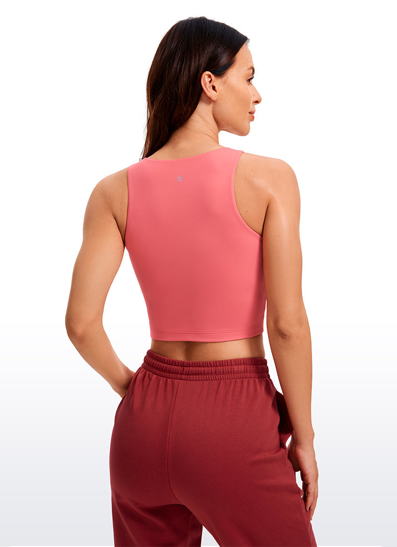 Butterluxe Cropped Wide Back Tank