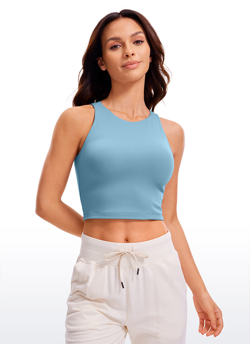 Butterluxe Cropped Wide Back Tank