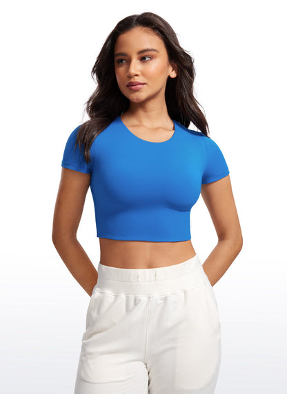 Butterluxe Double Lined Cropped Short Sleeve
