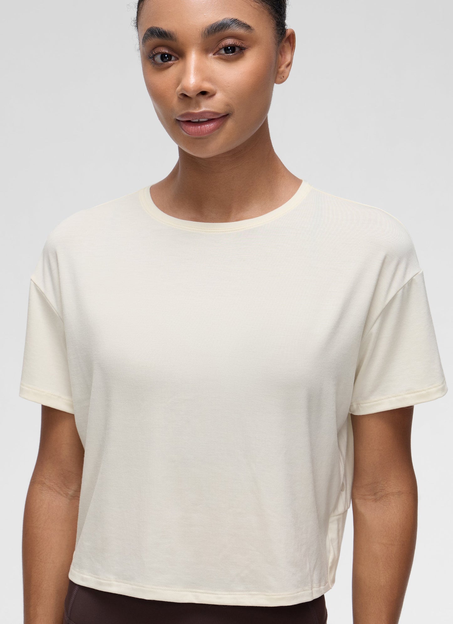 Open Back Cropped Short Sleeve