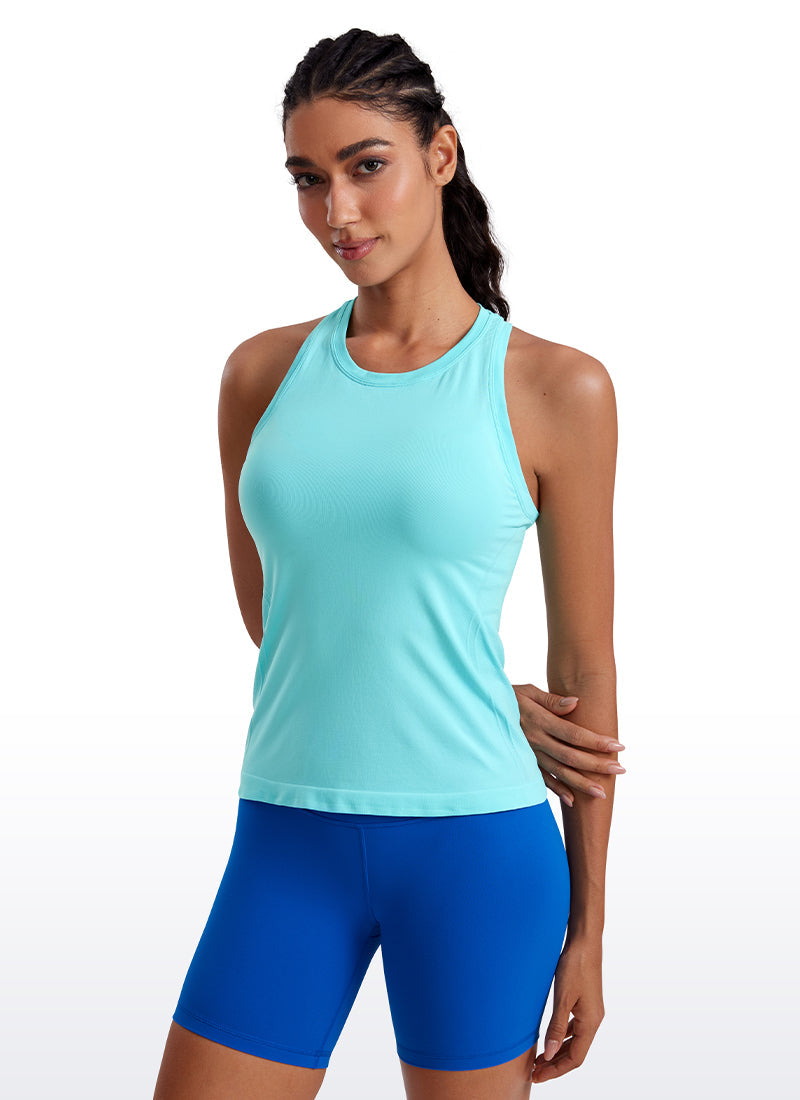 Seamless Crewneck Racerback Tank