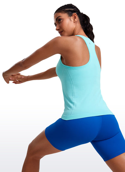 Seamless Crewneck Racerback Tank