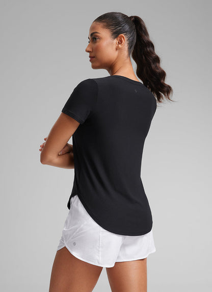 Cloudweight Crewneck Side Slit Short Sleeve