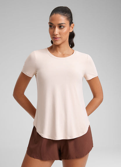 Cloudweight Crewneck Side Slit Short Sleeve