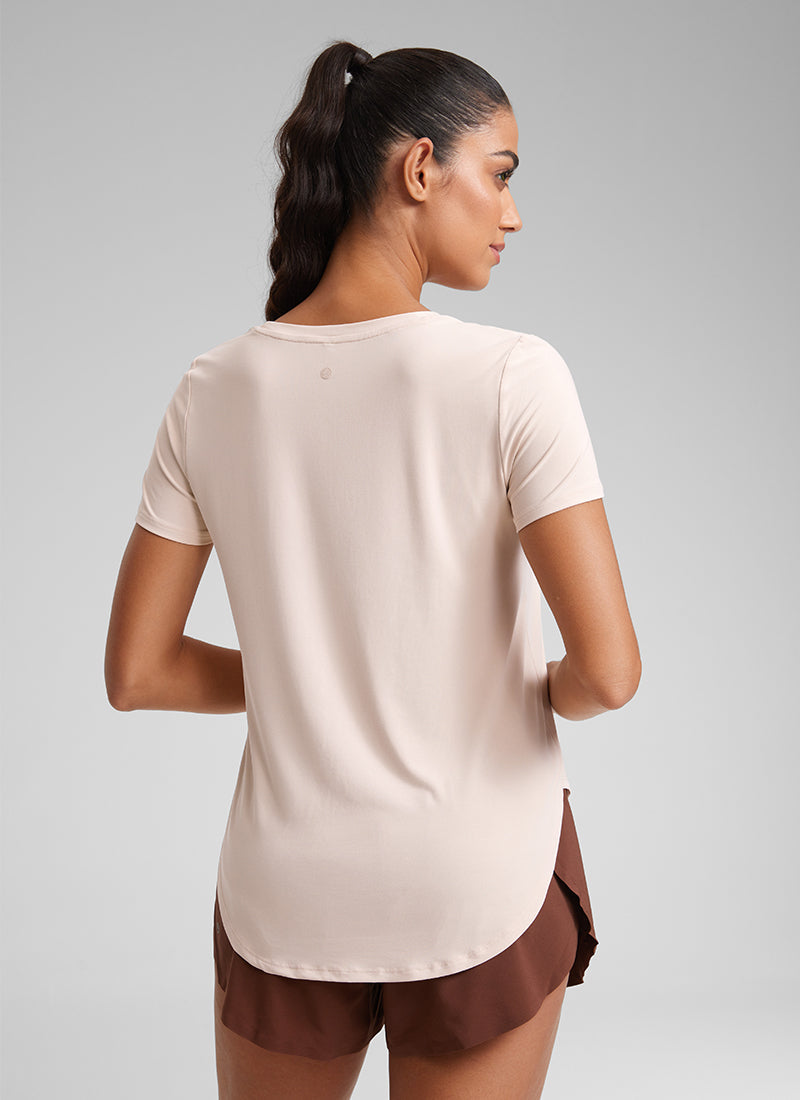 Cloudweight Crewneck Side Slit Short Sleeve