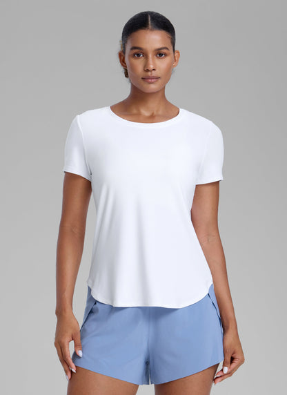 Cloudweight Crewneck Side Slit Short Sleeve