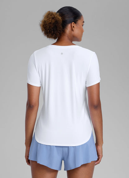 Cloudweight Crewneck Side Slit Short Sleeve