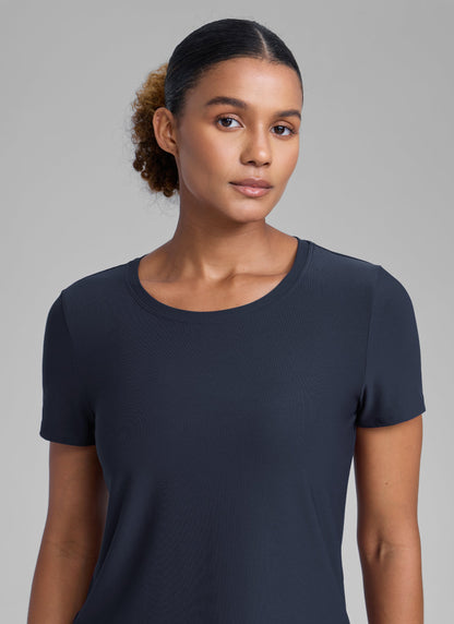 Cloudweight Crewneck Side Slit Short Sleeve