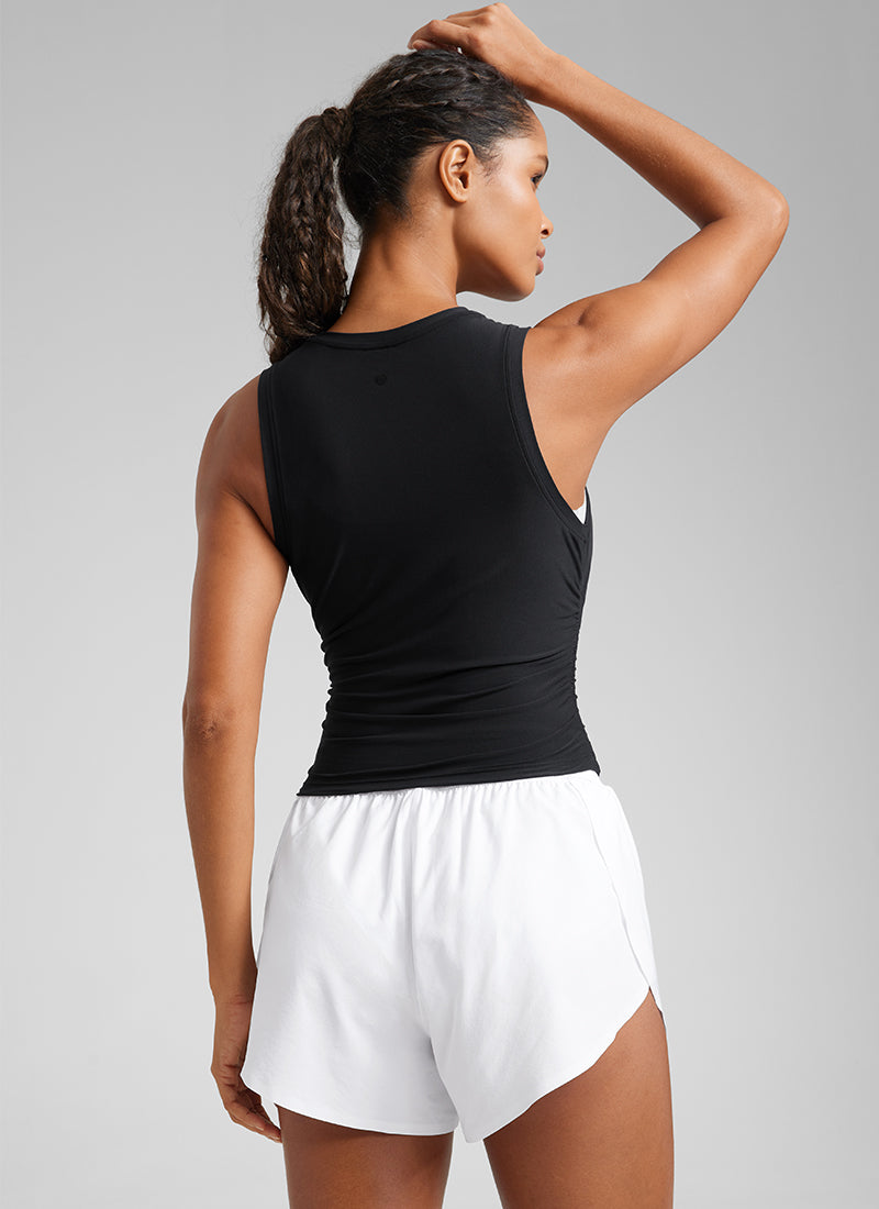 Cloudweight High Neck Ruched Tank