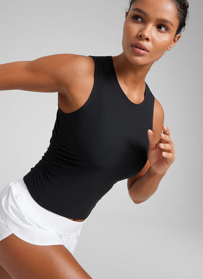Cloudweight High Neck Ruched Tank