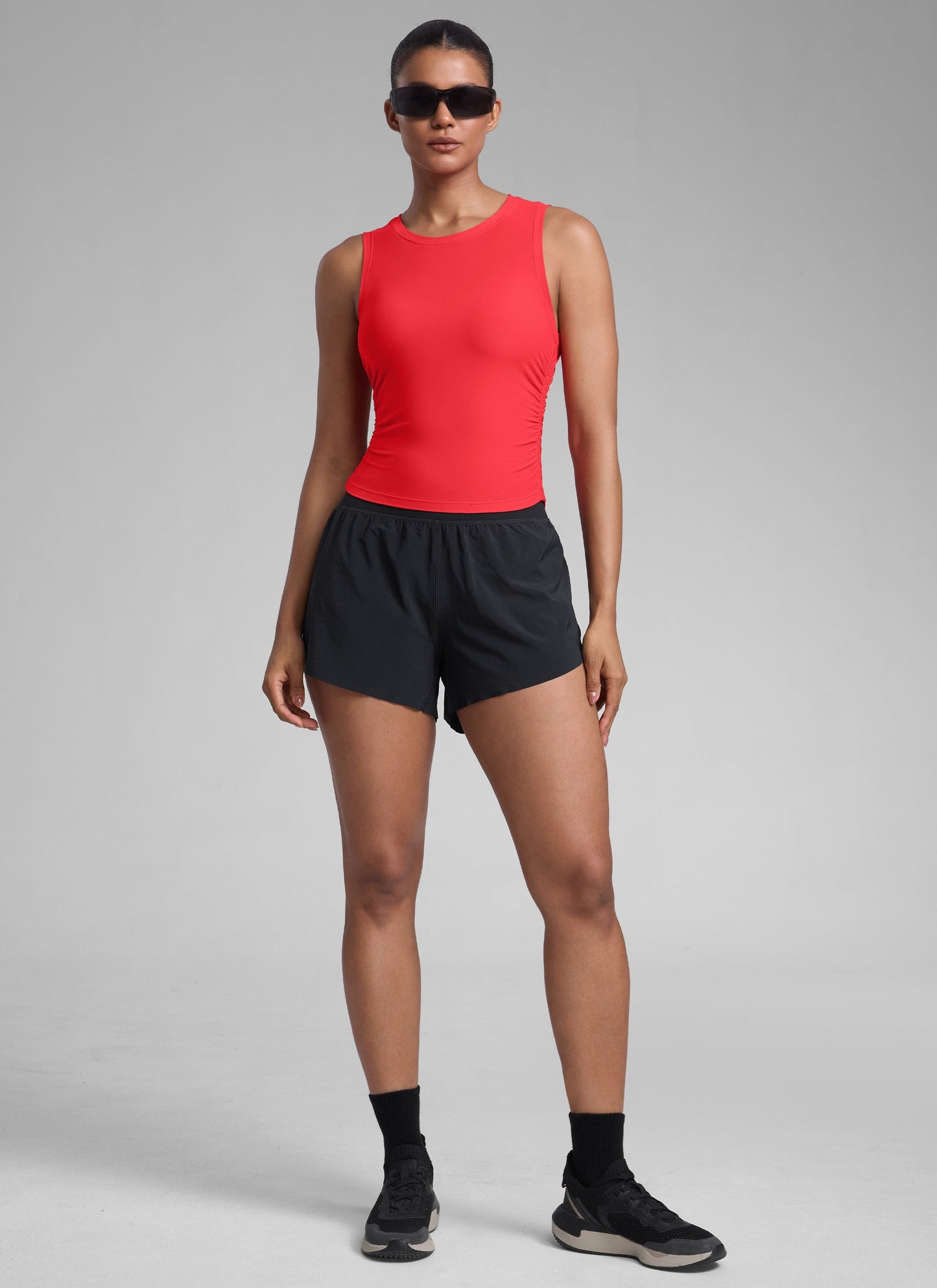 Cloudweight High Neck Ruched Tank