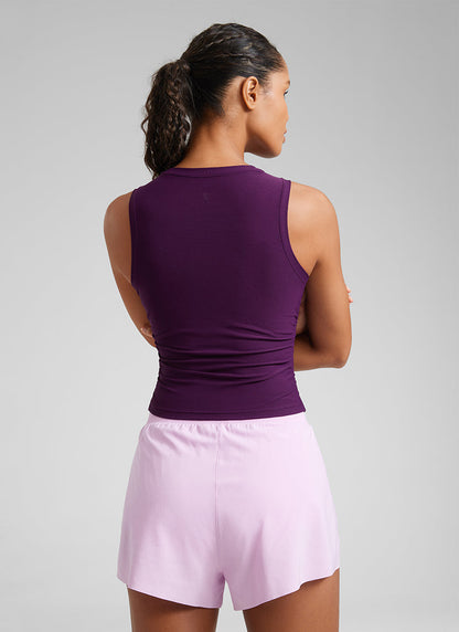 Cloudweight High Neck Ruched Tank