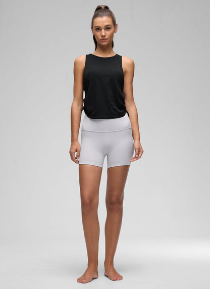 Pima Cotton Racerback Ruched Side Tank