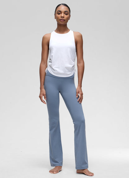 Pima Cotton Racerback Ruched Side Tank