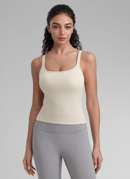 Seamless Open Back Yoga Sports Bra