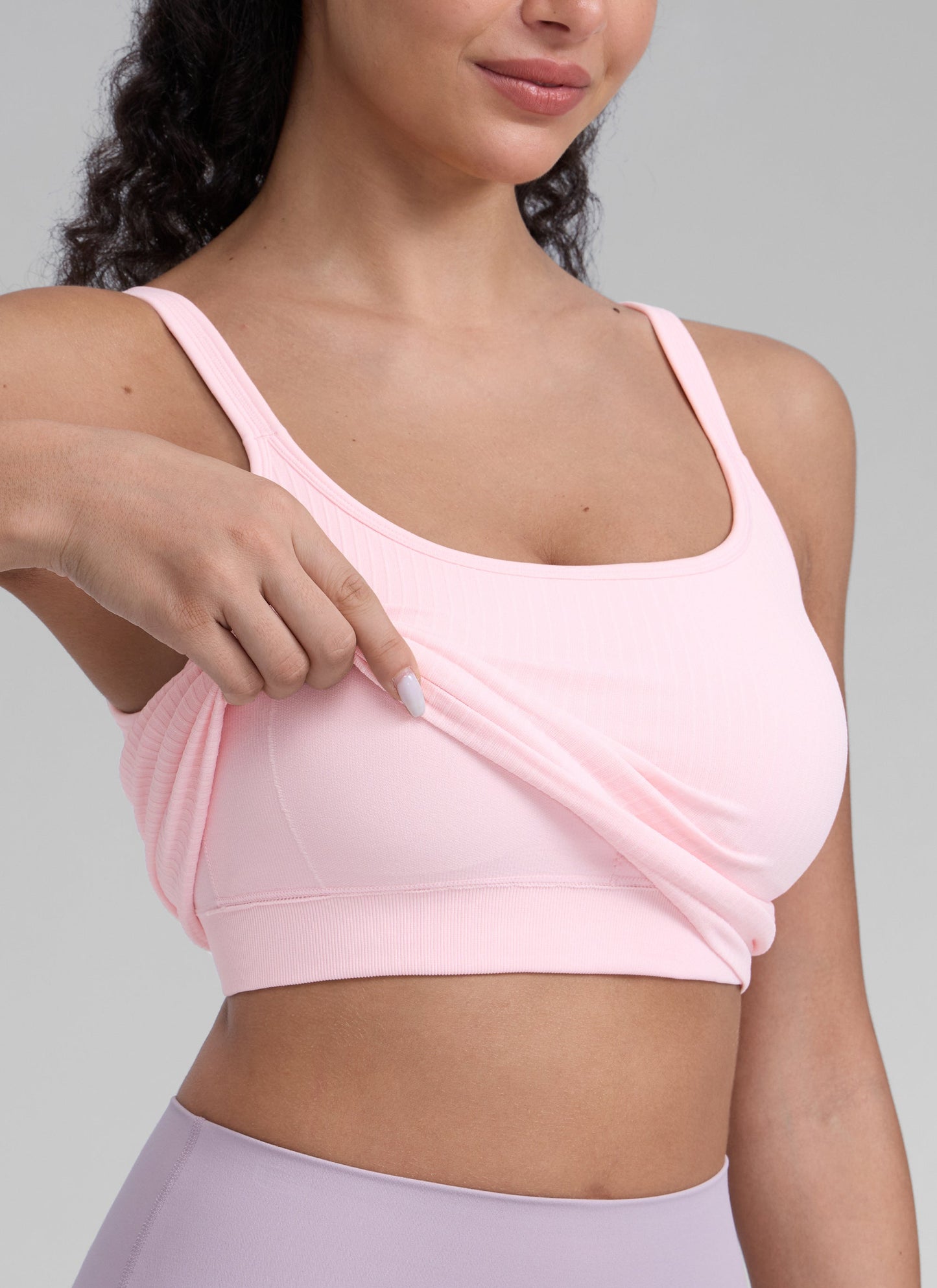 Seamless Open Back Yoga Sports Bra