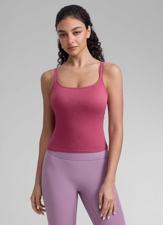 Seamless Open Back Yoga Sports Bra