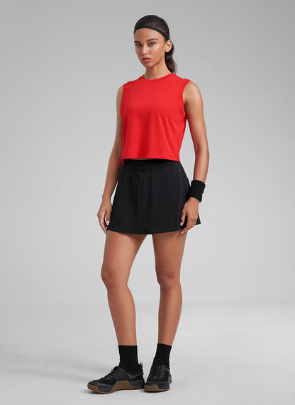 Poly Cotton-Blend Muscle Tank