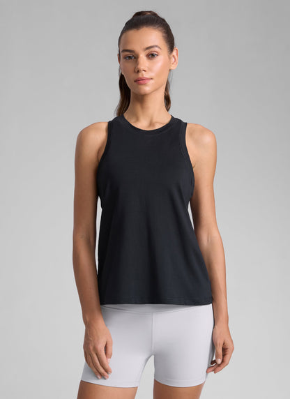 Poly Cotton-Blend Racerback Tank