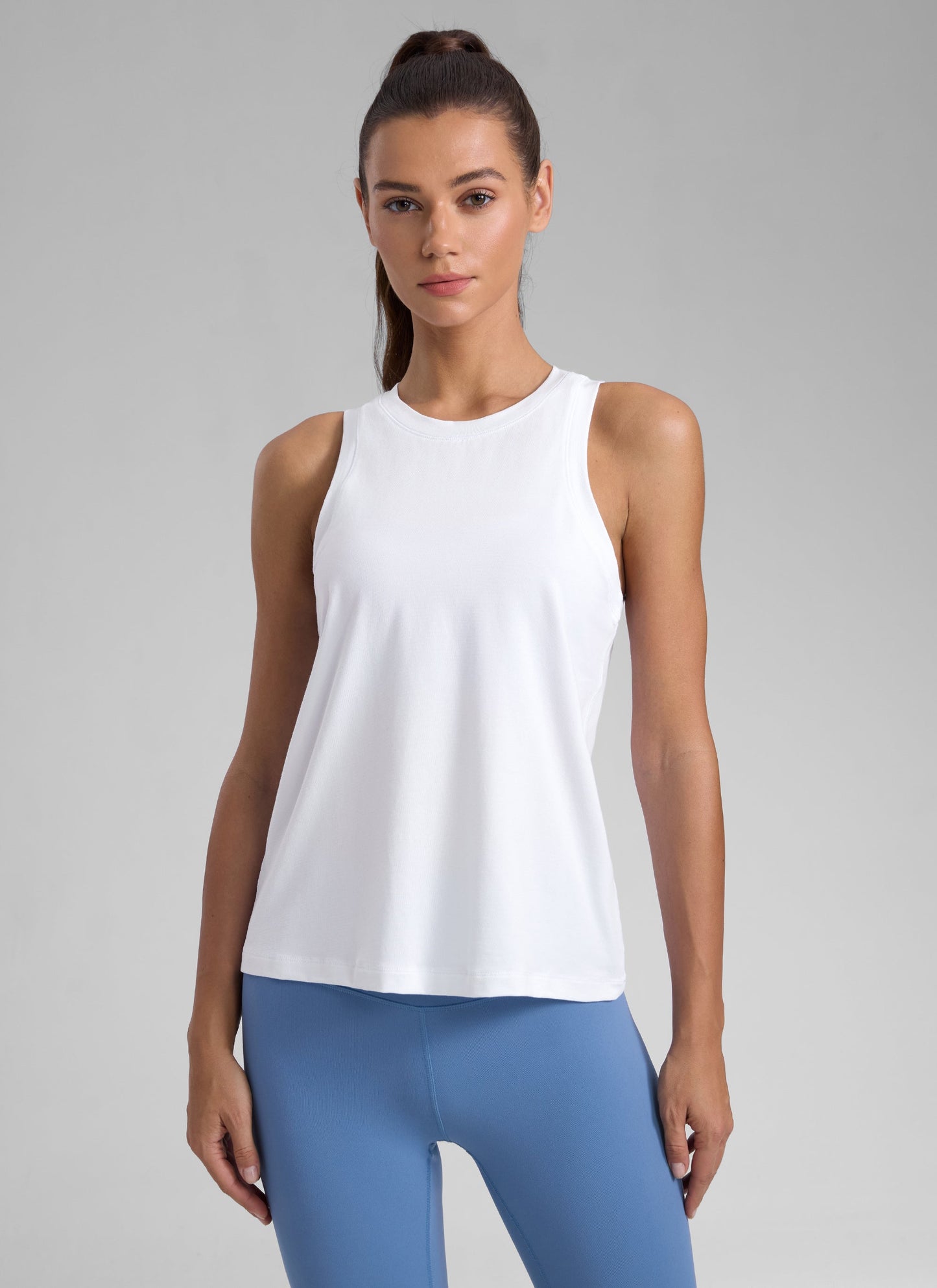 Poly Cotton-Blend Racerback Tank