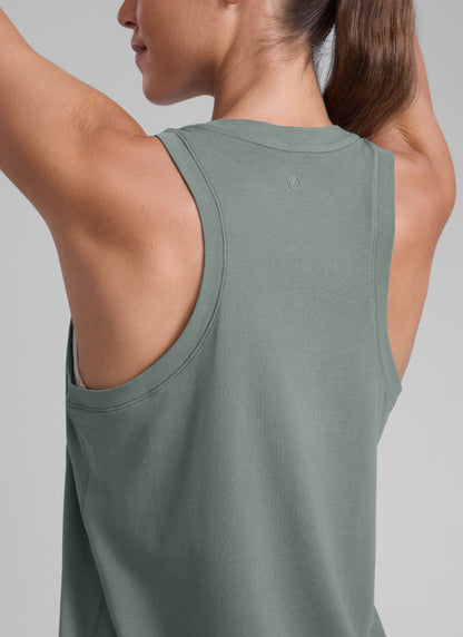 Poly Cotton-Blend Racerback Tank