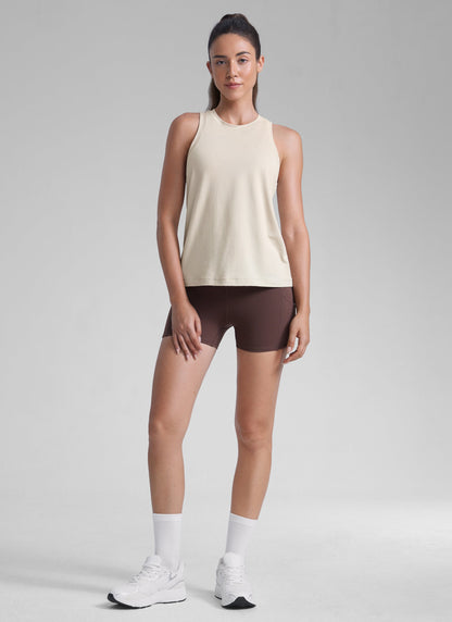 Poly Cotton-Blend Racerback Tank