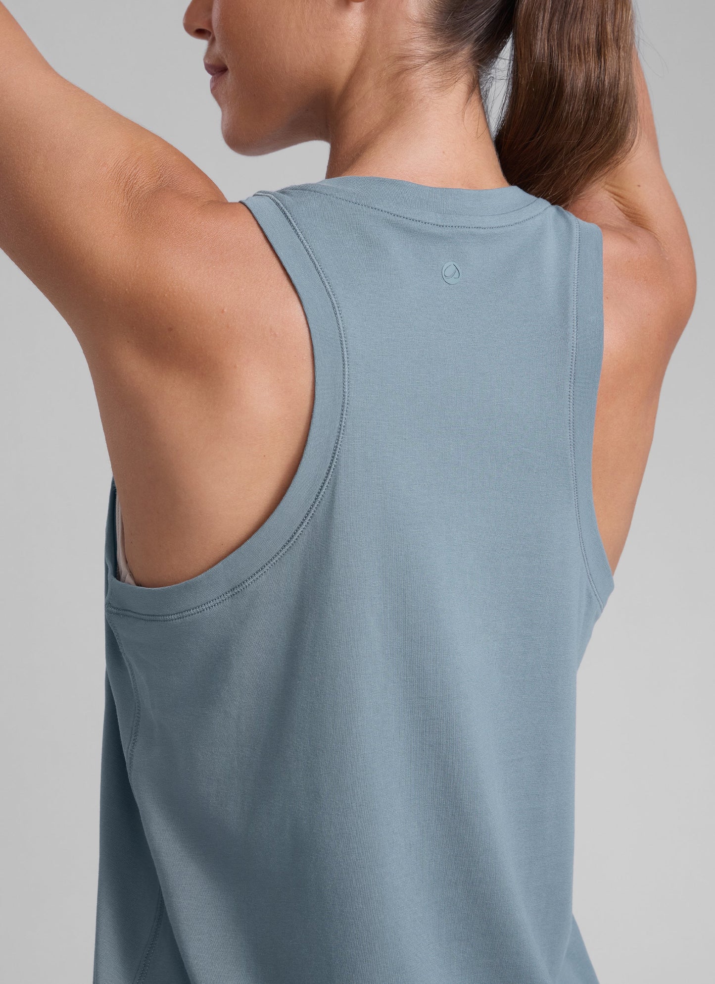 Poly Cotton-Blend Racerback Tank
