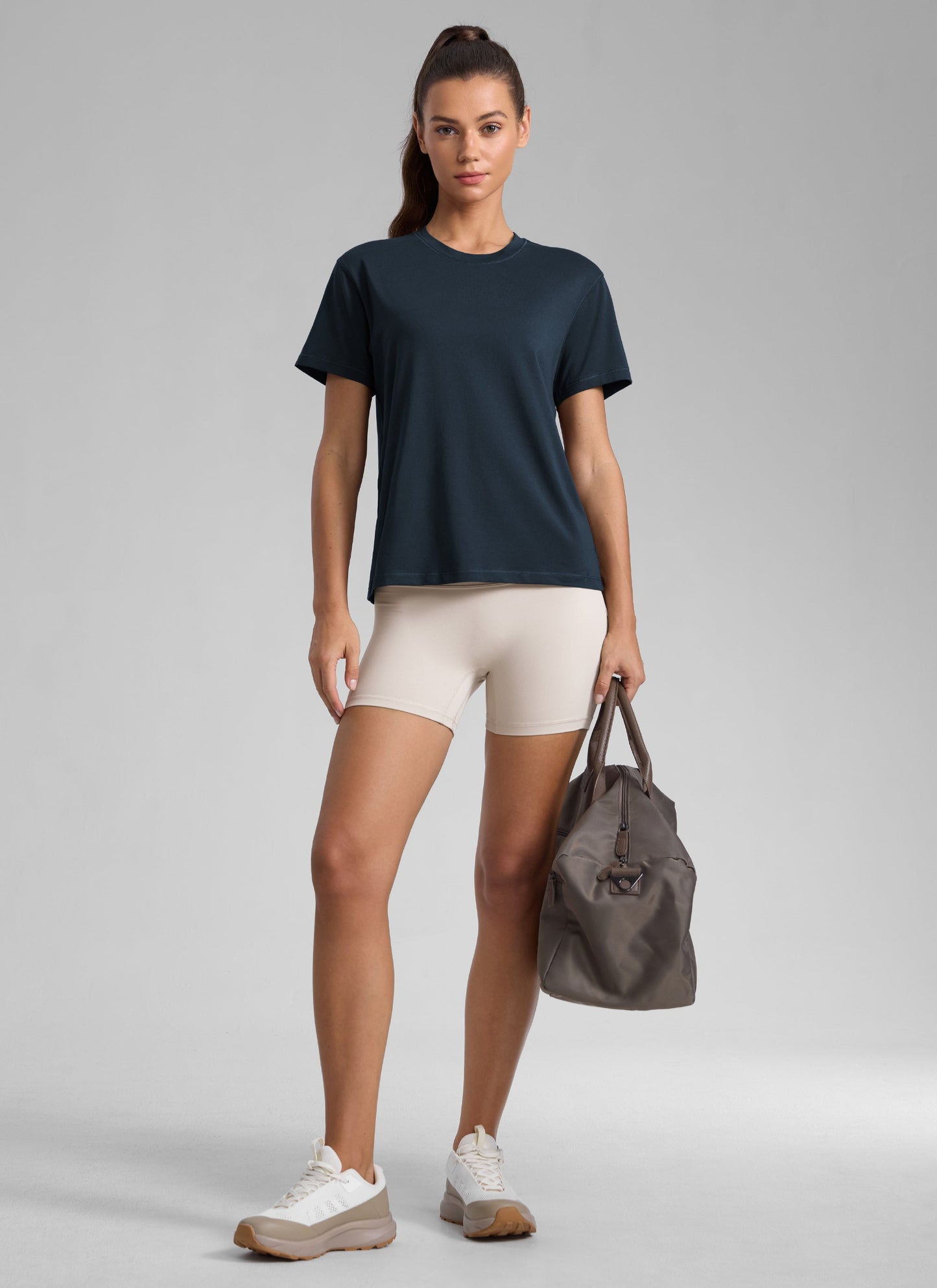 Poly Cotton-Blend Short Sleeves