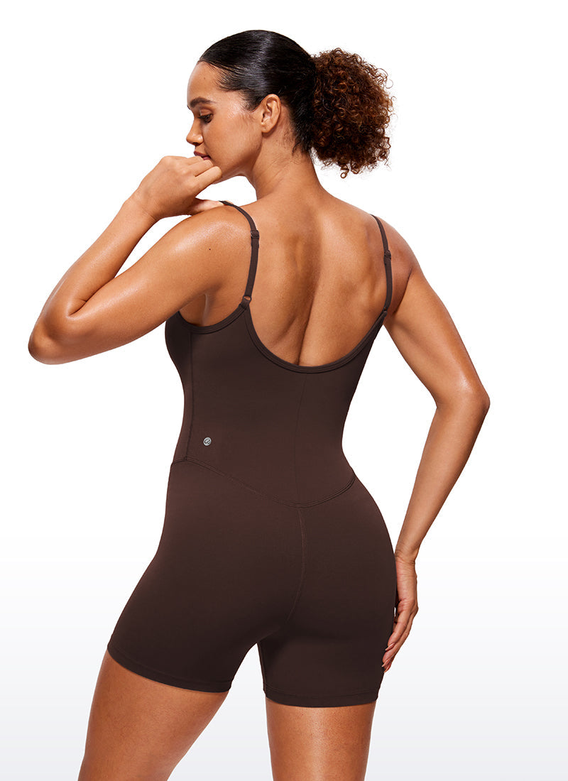 Butterluxe Thin Strap Short Bodysuit 4''