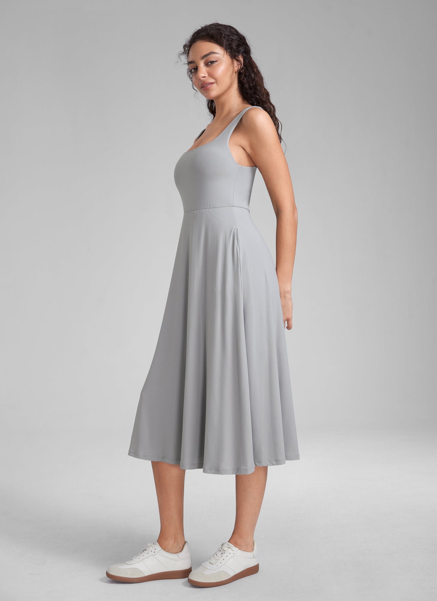 Cloudweight Double Lined Pocket Midi Dress