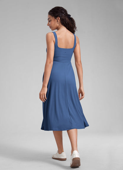 Cloudweight Double Lined Pocket Midi Dress