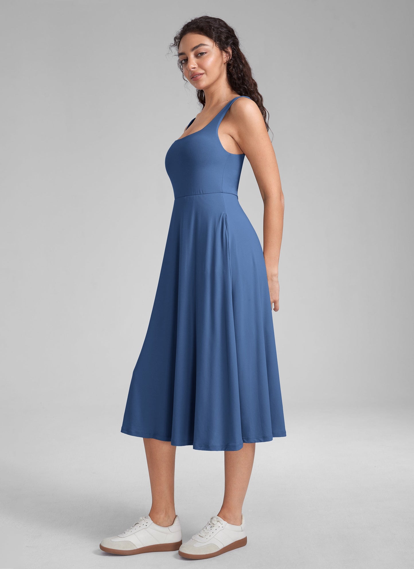 Cloudweight Double Lined Pocket Midi Dress