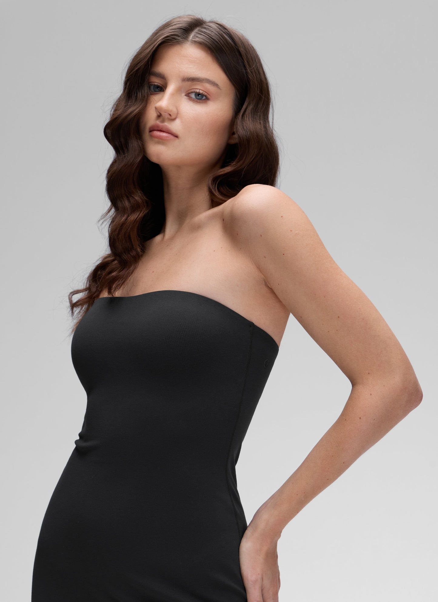 Butterluxe Strapless Bodycon Midi Dress