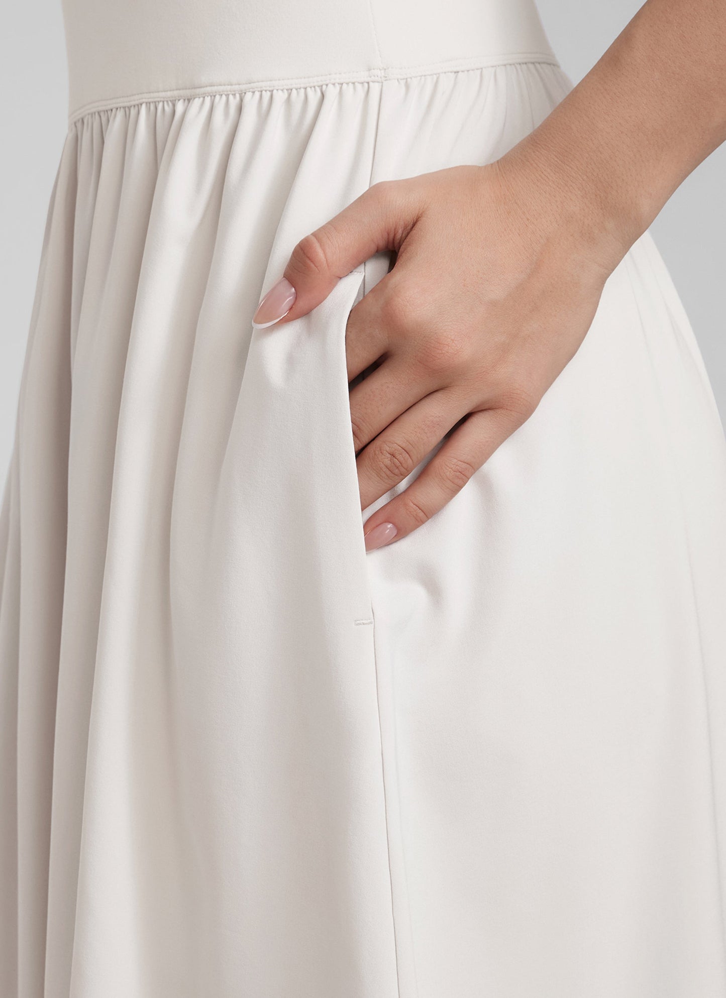 Square Neck Sleeveless Pocket Dress