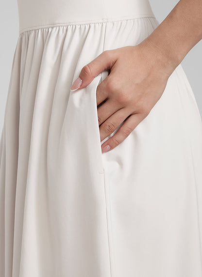 Square Neck Sleeveless Pocket Dress