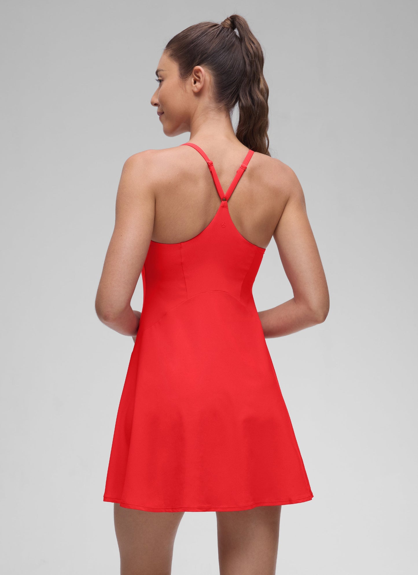 Feathery-Fit Stretchy Built in Bra Pocket Dress