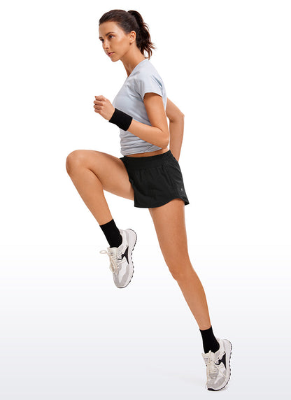 Feathery-Fit Soft Liner Zip Pocket Short 2.5''